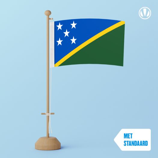 Tafelvlag Salomonseilanden met standaard