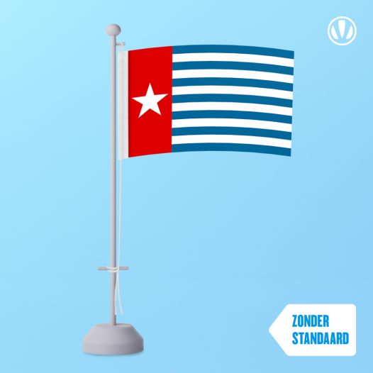 Tafelvlag West Papoea ofwel Morgenster zonder standaard