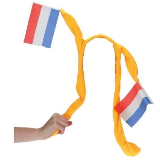 Oranje Tiara met zwaaiende vlaggetjes
