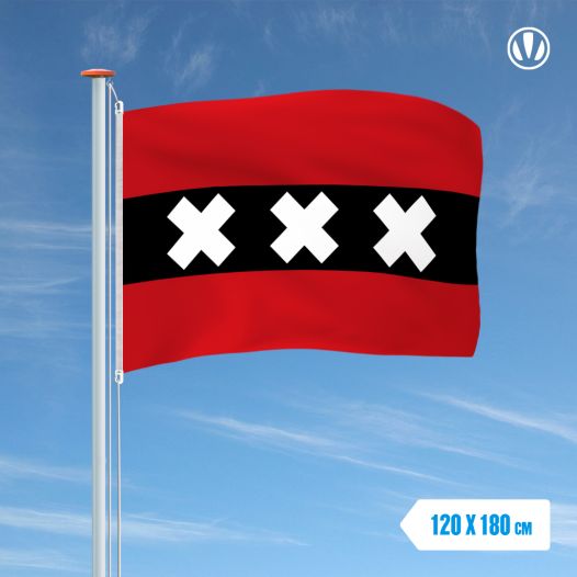 Vlag Amsterdam 120x180cm