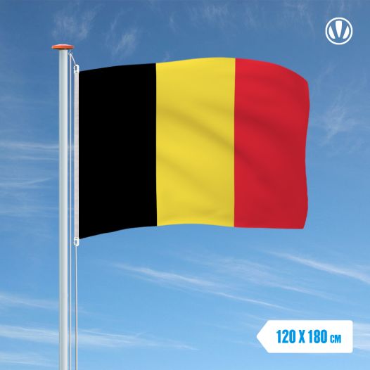 Vlag België 120x180cm Glanspoly