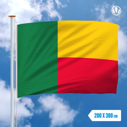 Grote Mastvlag Benin 200x300cm spunpoly