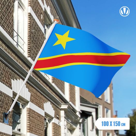 Vlag Congo-Kinshasa 100x150