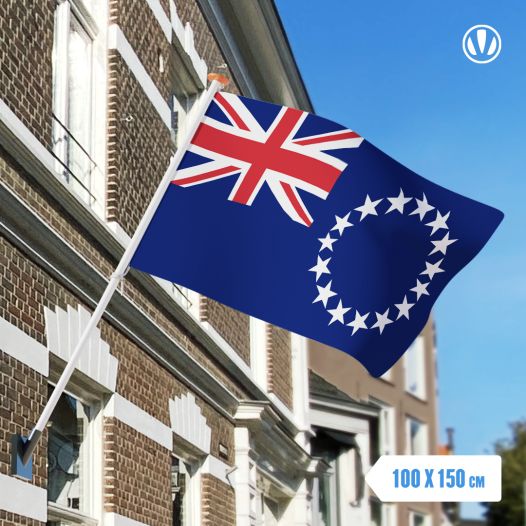 Vlag Cookeilanden 100x150
