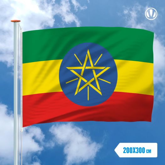 Grote Mastvlag Ethiopie 200x300cm