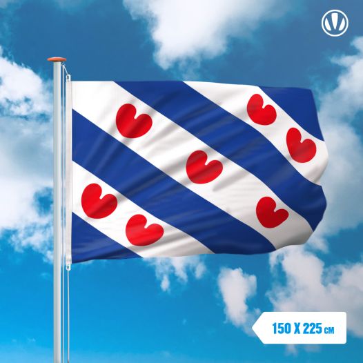 Vlag Friesland 150x225cm Friese Provincievlag