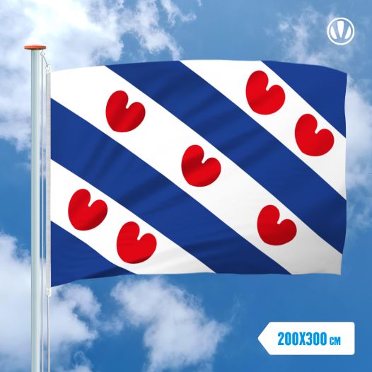 Vlag Friesland 200x300cm Friese Provincievlag