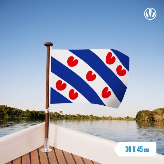 Vlag Friesland 30x45cm Friese Provincievlag