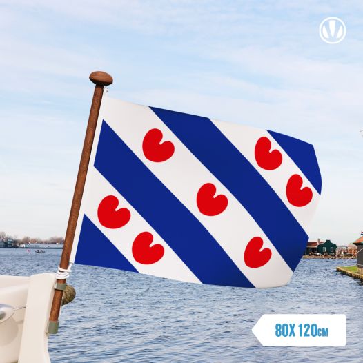 Vlag Friesland 80x120cm Friese Provincievlag