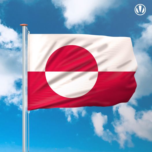 grote vlag Groenland 200x300