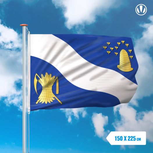 Vlag Hengelo met wapen 150x225cm