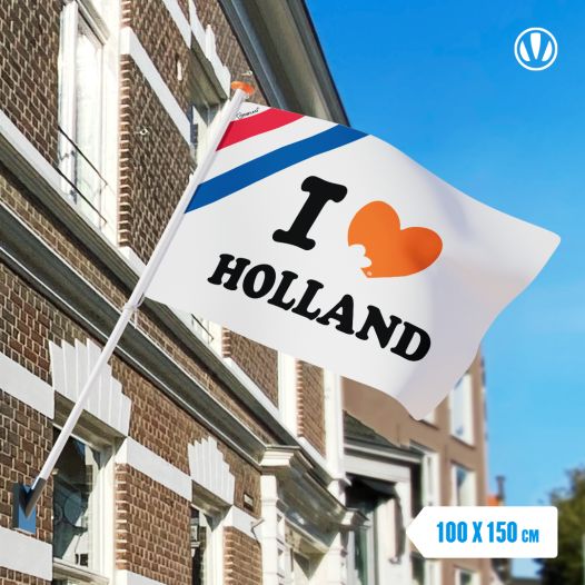 I love Holland vlag 100x150cm