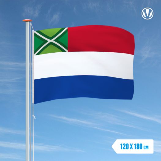 Vlag Nederland met inzet Achterhoek 120x180cm