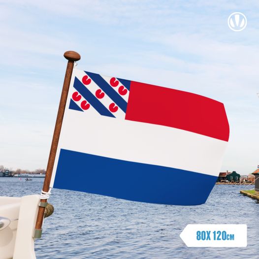 Vlag Nederland met inzet vlag Friesland Friese vlag 80x120cm