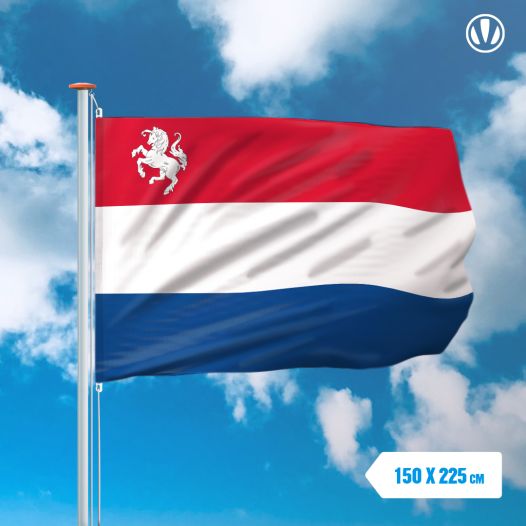 Vlag Nederland met inzet Twentse Ros 150x225cm