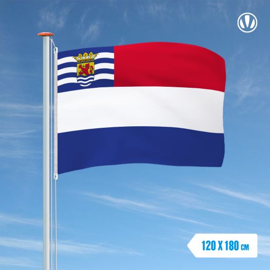 Vlag Nederland met inzet Zeeland 120x180cm