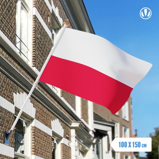 Vlag Polen 100x150