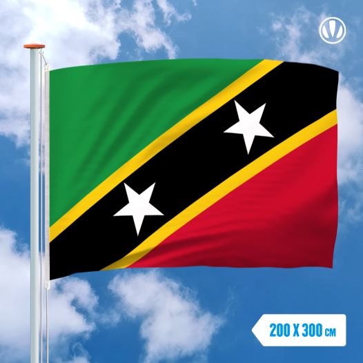 Grote Mastvlag Saint Kitts en Nevis 200x300