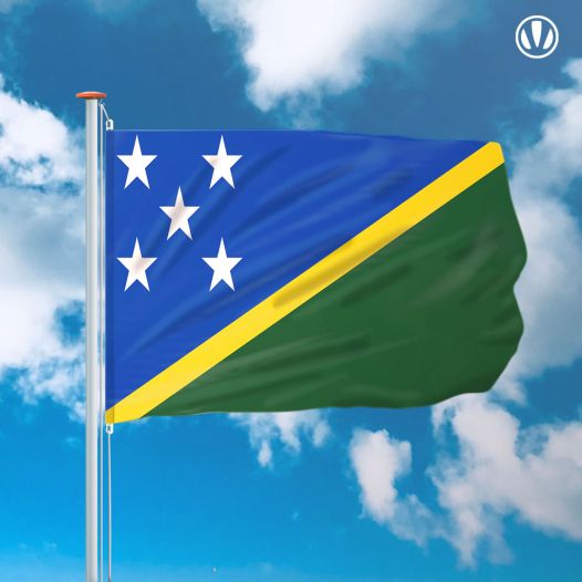 vlag Salomonseilanden 150x225cm - Spunpoly