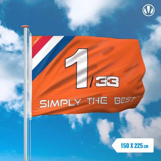 Vlag Simply the Best 150x225cm