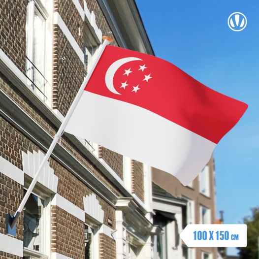 Vlag Singapore 100x150