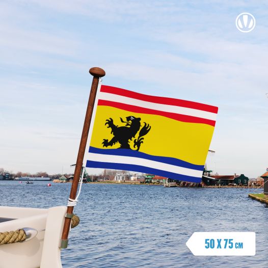 Vlag Zeeuws-Vlaanderen 50x75cm bootvlag