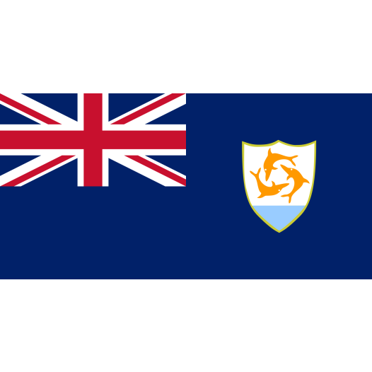 Bootvlag Anguilla 30x45cm