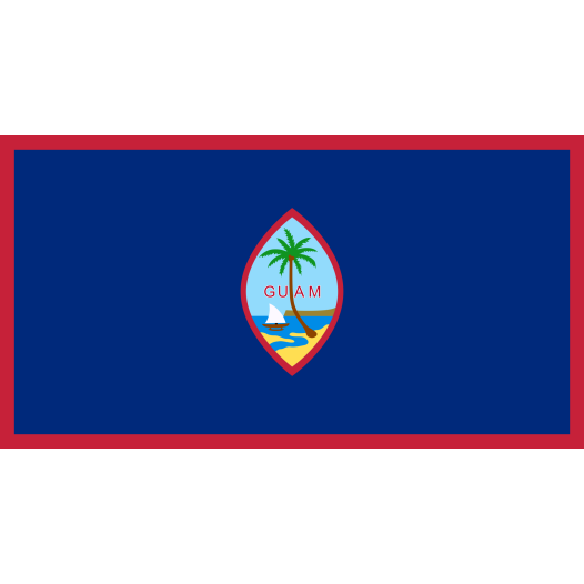 Bootvlag Guam 30x45cm