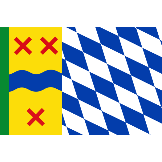 Vlag Hoeksche Waard 30x45cm