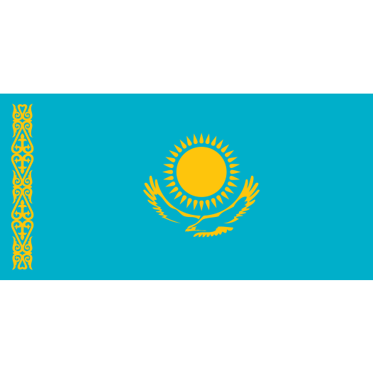Bootvlag Kazachstan 30x45cm