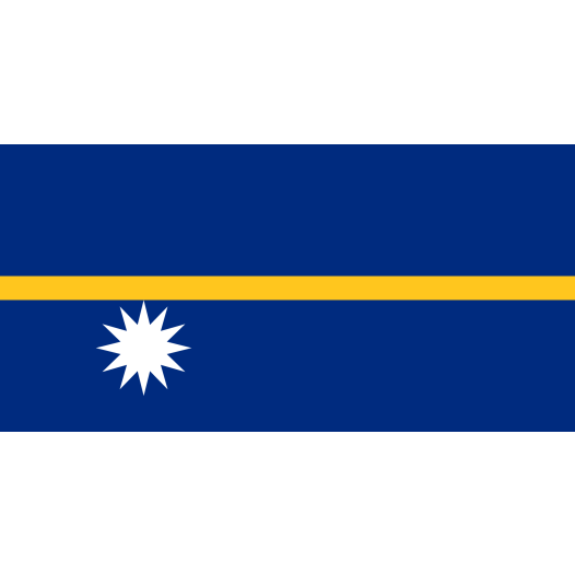 Bootvlag Nauru 30x45cm