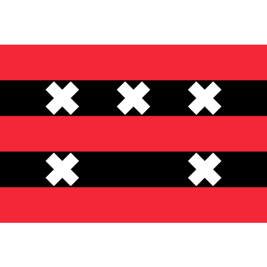 Vlag Ouder-Amstel 30x45cm bootvlag