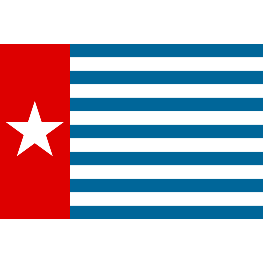 Vlag West Papoea / Morgenster 50x75cm