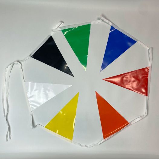 Vlaggenlijn 20x30cm PVC Kies je kleurencombinaties