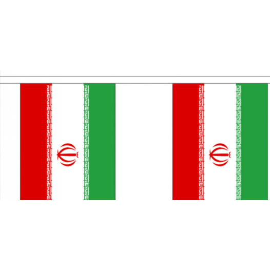 Vlaggenlijn Iran - 3 meter | stof