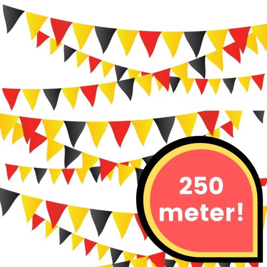 250 meter vlaggenlijn Belgie straatversiering