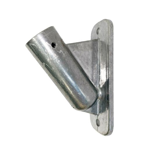 vlaggenstokhouder 18mm aluminium 45 graden