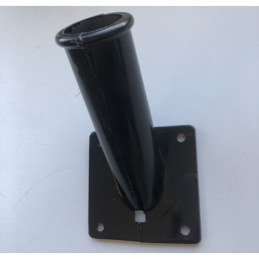 vlaggenstokhouder zwart 30mm aluminium voor gevelstok