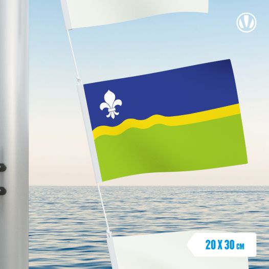Vlaggetje Flevoland 20x30cm Provincievlag Bootvlag