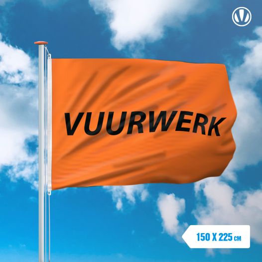 Vuurwerk vlag 150x225cm