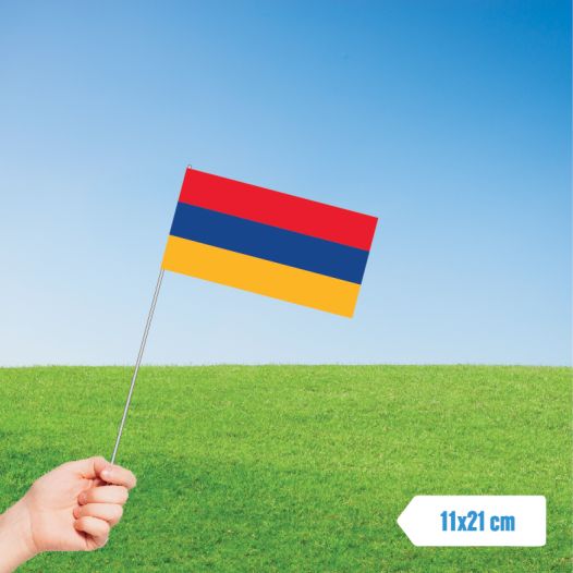 Zwaaivlaggetje Armenie 11x21cm papier