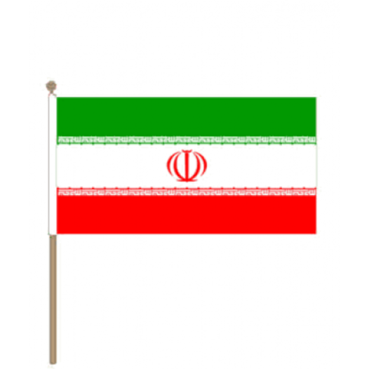 Zwaaivlag Iran 15x22,5cm | Stof