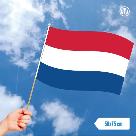 Zwaaivlag Nederland 50x75cm