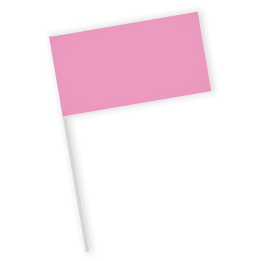 roze zwaaivlaggetjes papier 11x21cm 10 stuks