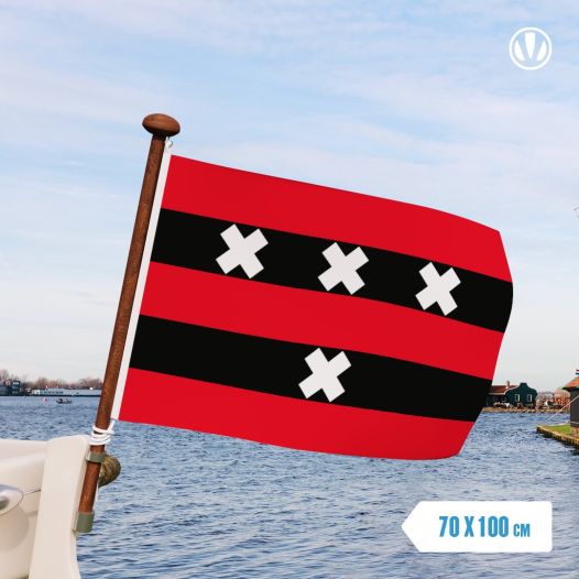 vlag Amstelveen 70x100cm bootvlag