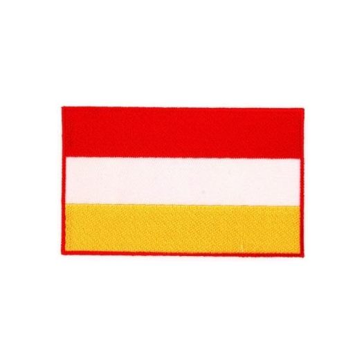 Apllicatie Carnaval Oeteldonk vlag rood/wit/geel