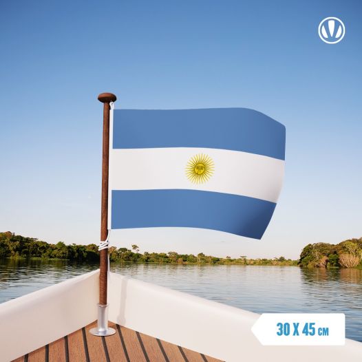 Vlag Argentinie met wapen 30x45cm