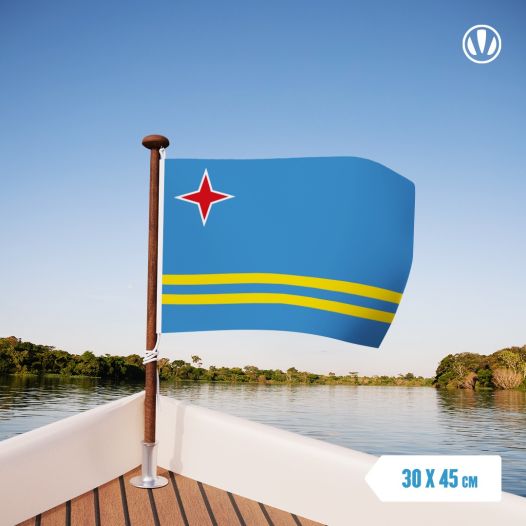 vlag Aruba | Arubaanse vlaggen gastenvlag 30x45cm