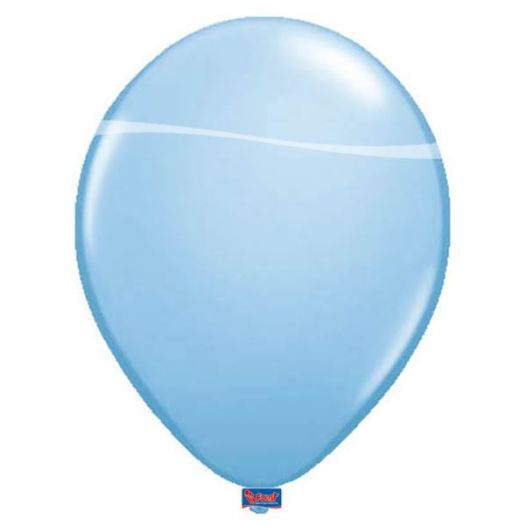 ballon lichtblauw metallic babyblauw 30cm groot 12 inch