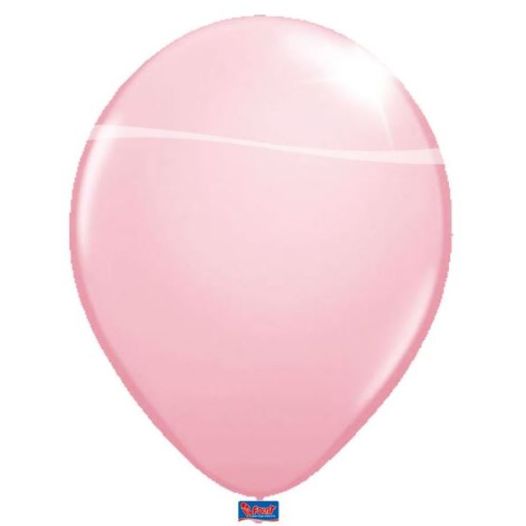 ballon lichtroze, roze, babyroze, metallic, ballonnen, 30cm groot 12 inch